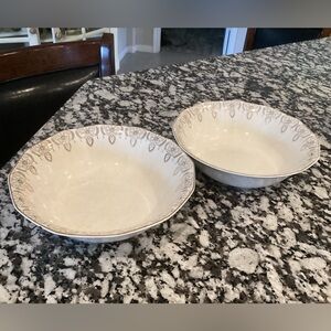 Royal China 22K Gold 8 3/4” MANHATTAN Serving Bowls - Set of 2